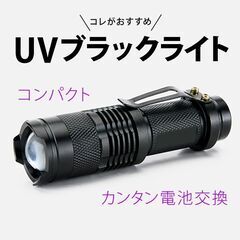 ブラックライト LED 懐中電灯 フィッシング　ネイル硬化