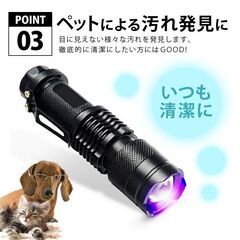 ブラックライト LED 懐中電灯 フィッシング　ネイル硬化の画像