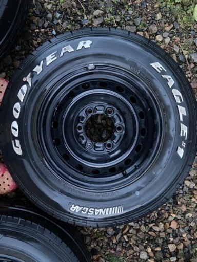 ハイエース　ホイール　ホワイトレター　15インチ　セット