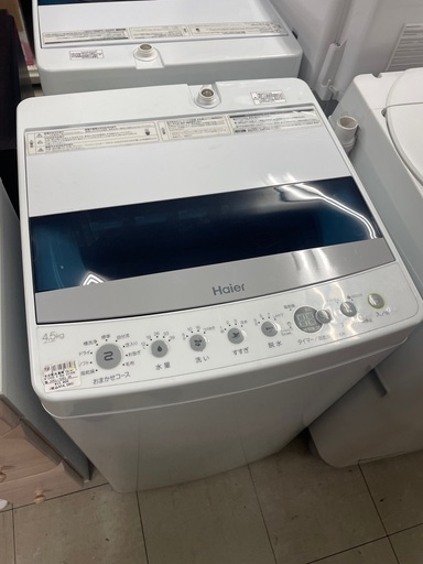 ハイアール　全自動洗濯機　4.5kg 2019年製　JWーC45D