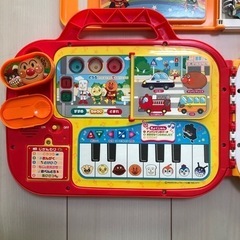 アンパンマン　知育玩具　ことばずかん　ようちえんバッグの画像