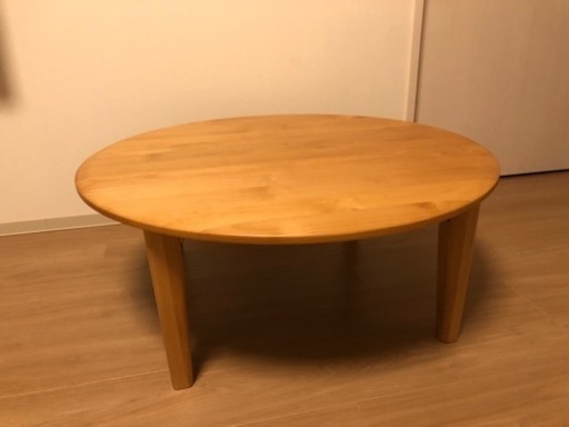ISSEIKI  天然木　折りたたみ座卓　80cm
