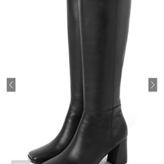 GRL スクエアトゥロングブーツ 23.5 箱あり