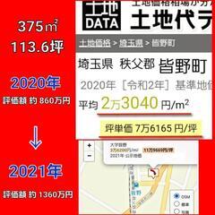 超爆上がり地域！埼玉物件が超激安!!評価額 1360万円 を 3...