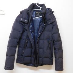 ダウンジャケット　ナノユニバース 西川 ネイビー 定価4万円