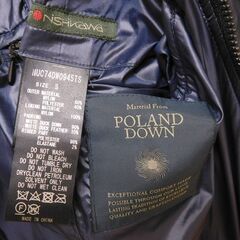 ダウンジャケット　ナノユニバース 西川 ネイビー 定価4万円の画像