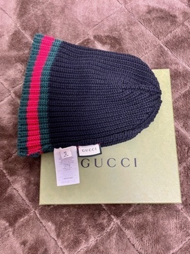 GUCCI ウェブ付き ウール ハット