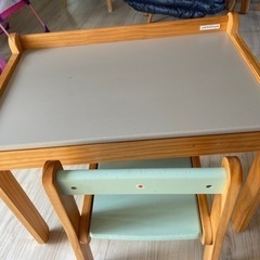 大和屋　子供用机椅子セット