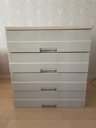 【お引取りが決まりました】天馬製Fitzプラス・4段プラスチック製チェスト　※お引取り限定