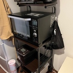 【美品】レンジ台　キッチンワゴンの画像