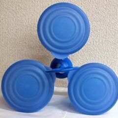 未使用品★タッパーウェア エレガンシア ワルツ ブルー 蓋付タンブラー3つセット 台有り コップ プラスチック 青 ☆ PayPay(ペイペイ)決済可能 ☆ 札幌市 豊平区 平岸の画像