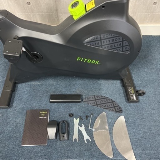美品 旭川 FITBOX LITE フィットネスバイク FBX-001B_01 最大積載重量100kg エクササイズ 取説
