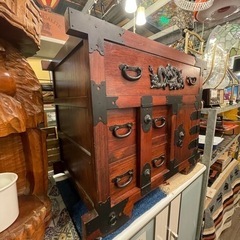 売約済み】 車箪笥 車タンス 車 欅 時代 和箪笥 仙台箪笥 工芸 伝統