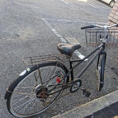 自転車ジャンク品 両輪パンク、チェーン錆あり