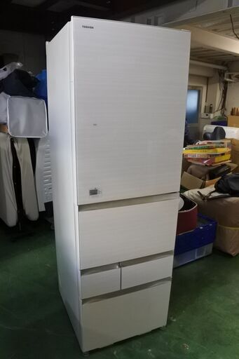 東芝 18年式 GR-M470GW 465L 冷蔵庫 5ドア ガラストップ ファミリータイプ エリア格安配達 2*5