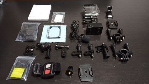 ※売却済み AC700 アクションカメラ 4K 2000万画素[欠品あり + バッテリー1個追加]