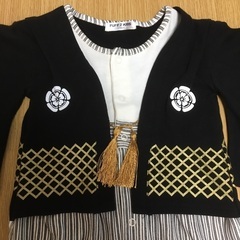 袴ロンパース　70cmの画像
