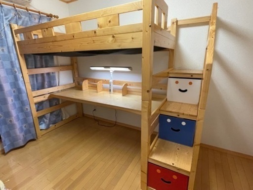 システムベッド(ロフトベッド・学習机付き)