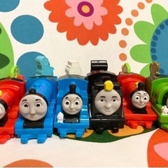 【値下】 トーマス ハッピーセット 2019 ６個セット シール未使用 連結 ハロルド無し の画像