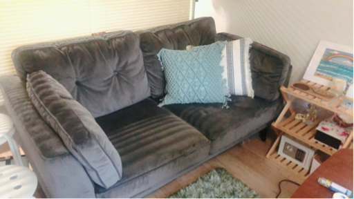 【ベルベットソファ】最終値下げ！2/23までの販売　直接引き渡し