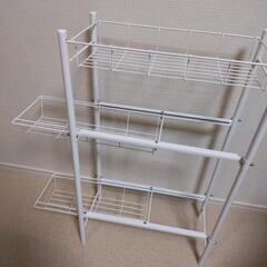 【取引中】幅20cm3段ラック （下2段引き出し可）の画像