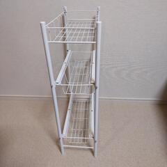 【取引中】幅20cm3段ラック （下2段引き出し可）の画像