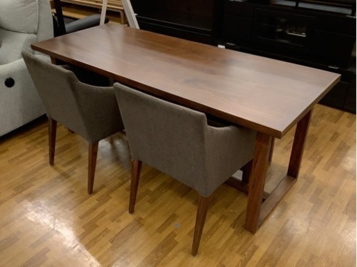 ACTUS（アクタス）ベンチダイニング4点セット　ブラウン　FINE