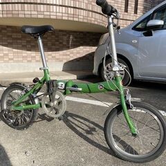 FIAT　16インチ　折りたたみ自転車　グリーン　６段変速　　鹿児島市