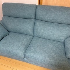 3人用布張りソファ(NポケットA13 DR-TBL) ニトリの画像