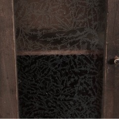 引き取り限定】ガラス扉の棚 アンティーク 骨董品 古民家 古道具 大正