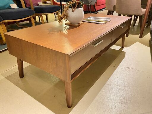 宇都宮でオシャレな家具を探すなら『オトワリバース！』センターテーブル リビングテーブル ブラウン ニトリ 引出し付き リビング家具 中古品