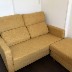 決まりました！二人掛け コンパクト カウチソファー