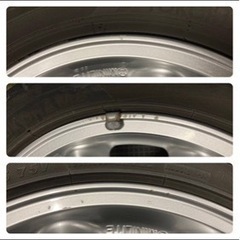 ミニライト　R15 4.5J+45 4穴　良品タイヤ１本のみの画像