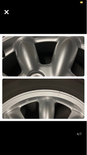 ミニライト　R15 4.5J+45 4穴　良品タイヤ１本のみ