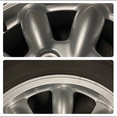 ミニライト　R15 4.5J+45 4穴　良品タイヤ１本のみの画像