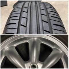 ミニライト　R15 4.5J+45 4穴　良品タイヤ１本のみの画像