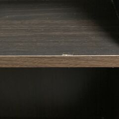 【あげます】コミックラック（整理棚）ブラック木目調の画像