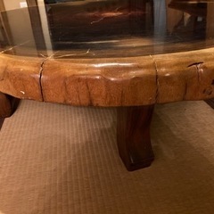 1枚板　座卓　テーブルの画像
