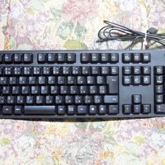 ￥０【エレコムＵＳＢケーブル付きキーボード】★清掃済み★