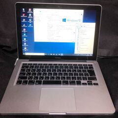 MacOS(El Capitan) とWin10 Pro(Office2010もインストール済）の選択起動可能 / DVDスーパーマルチドライブ搭載のオールインワンモバイルノートPC 「MacBook 13インチ Alminium A1278・MB466J/A」アルミニウムUnibodyの超レアモデル / HDDは320GB / メモリーは４GB(最大8GB) / Webカメラ / Bluetooth / 無線LAN / オマケ付き　中古美品 の画像