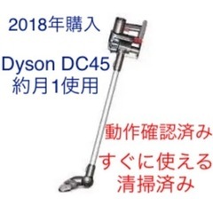 ダイソンDC45セット 2018年購入 すぐに使えるの画像