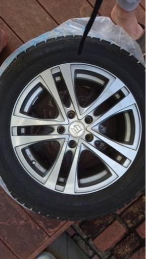 【タイヤはジャンク】17インチアルミホイール＋スタッドレスタイヤセット