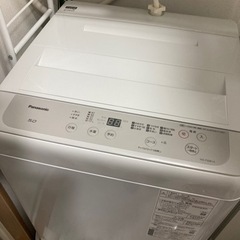 パナソニック洗濯機　5kg 半年使用