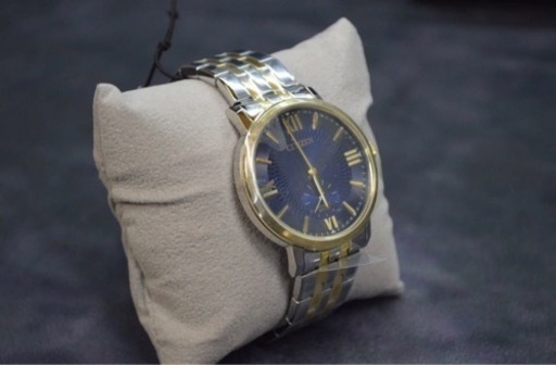 最新作 新品未使用 正規品 CITIZEN Quartz シチズン メタル ネイビー メンズ腕時計