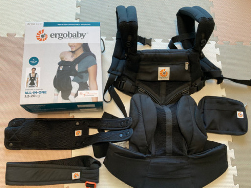 【値下げしました】エルゴベビー　オムニ360 抱っこ紐 クールエア 黒