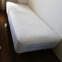 【無印良品　脚付マットレス・高密度ポケットコイル・スモール（スチ...