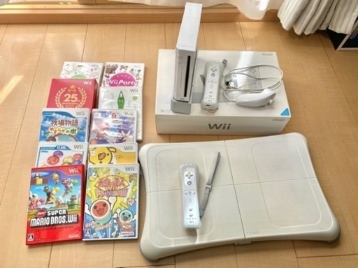 任天堂Wii本体初期装備＋2P＆バランスボード＆ソフト10本
