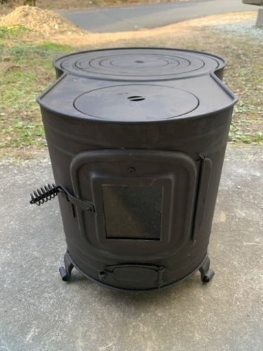 【ガラス窓付き仕様】HONMAホンマ製作所 時計1型 薪ストーブ AF-60