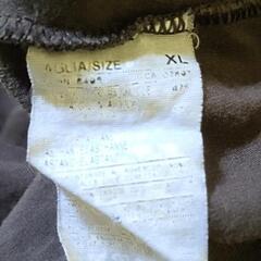 ロンT　XL　ラウンドネック長袖Tシャツ　ブラウンの画像