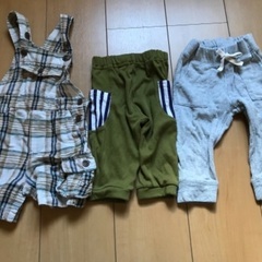80 90 95 6-12month 12-18month ズボン　オーバーオール　9枚！！の画像